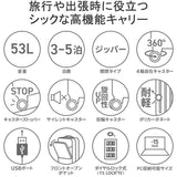 【正規品1年保証】 BERMAS バーマス INTER CITY フロントオープン スーツケース 53L 60501