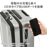 【正規品1年保証】 BERMAS バーマス INTER CITY フロントオープン スーツケース 53L 60501