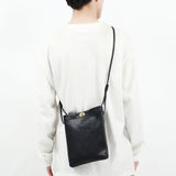 スロウ ショルダーバッグ SLOW bono ボーノ mini shoulder bag ミニショルダー ミニショルダーバッグ 革 A5 斜めがけ 軽量 コンパクト 黒 小さめ 日本製 メンズ レディース 49S300KSA