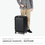 【正規品3年保証】 アメリカンツーリスター スーツケース Mサイズ AMERICAN TOURISTER キャリーケース 前開き 拡張 ストッパー付き 77L 88L 1週間 旅行 フロンテック V2 スピナー68 エキスパンダブル