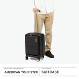 【正規品3年保証】 アメリカンツーリスター スーツケース Sサイズ 機内持ち込み AMERICAN TOURISTER TRANTO フロントオープン キャリーケース ストッパー 36L 44L 拡張 TSAロック 旅行 軽量 トラント スピナー54