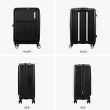 【正規品3年保証】 アメリカンツーリスター スーツケース Mサイズ AMERICAN TOURISTER キャリーケース フロントオープン ストッパー 拡張 TSA 旅行 ブックオープン 74L 86 トラント スピナー68 エキスパンダブル