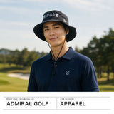 アドミラルゴルフ ハット メンズ ゴルフ Admiral GOLF 帽子 アドベンチャーハット NEW ERA ニューエラ 夏用 夏 日よけ アウトドア 遮熱 接触冷感 吸水速乾 軽量 紐付き おしゃれ ハットニューエラコラボ ADMB6A12