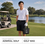 アドミラルゴルフ カートバッグ ゴルフ メンズ レディース ラウンドバッグ ブランド Admiral GOLF トートバッグ カート トート 小さめ ファスナー付き ロゴ おしゃれ シンプル 丈夫 B5 ADMZ6AT9