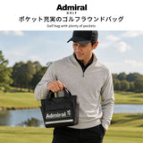 アドミラルゴルフ ラウンドバッグ ゴルフ メンズ レディース Admiral GOLF カートバッグ トートバッグ 軽量 合皮 ファスナー付き おしゃれ 幾何学柄 ロゴ 小さめ 手持ち A5 ラウンドバッグスタンダード ADMZ6BT3