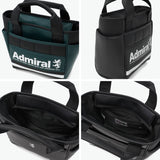 アドミラルゴルフ ラウンドバッグ ゴルフ メンズ レディース Admiral GOLF カートバッグ トートバッグ 軽量 合皮 ファスナー付き おしゃれ 幾何学柄 ロゴ 小さめ 手持ち A5 ラウンドバッグスタンダード ADMZ6BT3
