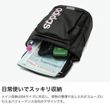 アディダス リュック レディース メンズ 大容量 通学 通勤 丈夫 ブランド adidas スクールリュック アウトドア 遠征 部活 防水性 反射材 黒 B4 23L リニアスクエアバッグ NQ156