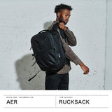 エアー リュック メンズ レディース Aer Travel Pack 3 Small カジュアル おしゃれ 通勤 通学 ビジネス 出張  旅行 トラベル キャリーオン ナイロン かっこいい ブランド バックパック B4 A4 2層 28L PC収納 16inch