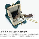 アオネコ ポーチ 小物入れ 小さめ ブランド aoneco レディース がま口 ミニ コンパクト マイクロポーチ かわいい 可愛い 革 本革 牛革 レザー 猫 ネコ 保護猫 保護ネコ ねこ 日本製 マイクロがま口ポーチ an020