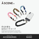 【正規取扱店】 エーシーン ストラップ メンズ レディース スマホストラップ 紐 A SCENE ブランド かわいい おしゃれ ハンドストラップ 手首 ホルダー 太め 落下防止 スマホ 携帯 可愛い Design paracord strap
