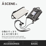 【正規取扱店】 エーシーン スマホショルダー メンズ レディース ミニ ショルダーバッグ A SCENE ブランド おしゃれ ポーチ 斜め掛け バッグ 縦型 横型 軽量 軽い 携帯 ファスナー Dock in pouch with Dyneema