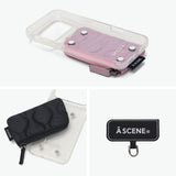 【正規取扱店】 エーシーン スマホケース iPhone17proMAX iPhone18proMAX カバー A SCENE iPhoneケース おしゃれ ケース 17proMAX 18proMAX キルティング クリアケース ポケット スマホ iPhone Quilt clear case
