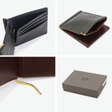 アウ マネークリップ 財布 メンズ レディース ブランド カード 小銭入れ付き A_W 本革 革 レザー カード入れ 小銭入れ シンプル スリム 薄い 丈夫 二つ折り コンパクト ミニ財布 札ばさみ Lobb MONEY CLIP AP-006