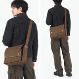 バギーポート ショルダーバッグ メンズ レディース 斜めがけバッグ BAGGY PORT バッグ ブランド おしゃれ 斜めがけ 日本製 大人 フラップ A4 フラップショルダー SHELTER DUCK 横型ショルダーバッグ(L) INS-603