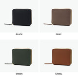 バギーズアネックス 二つ折り財布 レディース メンズ ブランド BAGGY'S ANNEX 財布 大人 ファスナー 大容量 BOX型小銭入れ 小銭入れあり カード入れ コンパクト エンボス リサイクルレザー ハーフ財布 LZKM-141