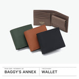 バギーズアネックス 二つ折り財布 レディース メンズ ブランド BAGGY'S ANNEX 財布 大人 カード入れ 小銭入れ 小銭入れ仕切り 大容量 コンパクト シンプル おしゃれ エンボス リサイクルレザー LZKM-142