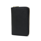 バギーポート 二つ折り財布 メンズ レディース 折財布 BAGGY PORT ブランド 大人 おしゃれ 財布 ラウンド型 小銭入れ 札入れ カード 本革 革 エコレザー ファスナー 黒桟革 ラウンドファスナーハーフ財布 ZYS-391