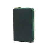 バギーポート 二つ折り財布 メンズ レディース 折財布 BAGGY PORT ブランド 大人 おしゃれ 財布 ラウンド型 小銭入れ 札入れ カード 本革 革 エコレザー ファスナー 黒桟革 ラウンドファスナーハーフ財布 ZYS-391