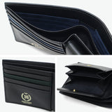 バギーポート 二つ折り財布 メンズ レディース 折財布 小さめ BAGGY PORT ブランド 大人 おしゃれ 上品 ミニ 財布 小銭入れ付き 札入れ カード入れ レザーウォレット 藍染め 本革 革 エコレザー 黒桟革 ZYS-392