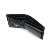 バギーポート 二つ折り財布 メンズ レディース 折財布 小さめ BAGGY PORT ブランド 大人 おしゃれ 上品 ミニ 財布 小銭入れ付き 札入れ カード入れ レザーウォレット 藍染め 本革 革 エコレザー 黒桟革 ZYS-392