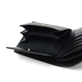 バギーポート 二つ折り財布 メンズ レディース 折財布 小さめ BAGGY PORT ブランド 大人 おしゃれ 上品 ミニ 財布 小銭入れ付き 札入れ カード入れ レザーウォレット 藍染め 本革 革 エコレザー 黒桟革 ZYS-392