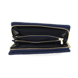 バギーポート 長財布 メンズ レディース BAGGY PORT 本革 革 レザー 大容量 財布 シンプル ファスナー ブランド 藍染め ヌバック ラウンドファスナー ZYS-490