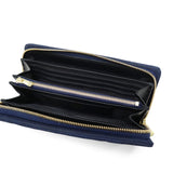 バギーポート 長財布 メンズ レディース BAGGY PORT 本革 革 レザー 大容量 財布 シンプル ファスナー ブランド 藍染め ヌバック ラウンドファスナー ZYS-490