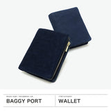 バギーポート 二つ折り財布 メンズ レディース BAGGY PORT 財布 大人 本革 ブランド 小銭入れあり コンパクト 二つ折り おしゃれ 藍染 カジュアル 藍染め ヌバック コンパクトハーフ財布 かっこいい ZYS-492