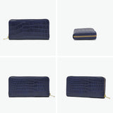 バギーポート 長財布 メンズ レディース BAGGY PORT ブランド 大人 おしゃれ 財布 ラウンドジップ 小銭入れあり 藍染め 本革 ワニ革 クロコ レザー 本藍染め×クロコダイル ラウンドファスナー長財布 ZWL-8000