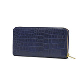 バギーポート 長財布 メンズ レディース BAGGY PORT ブランド 大人 おしゃれ 財布 ラウンドジップ 小銭入れあり 藍染め 本革 ワニ革 クロコ レザー 本藍染め×クロコダイル ラウンドファスナー長財布 ZWL-8000