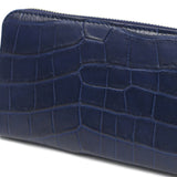 バギーポート 長財布 メンズ レディース BAGGY PORT ブランド 大人 おしゃれ 財布 ラウンドジップ 小銭入れあり 藍染め 本革 ワニ革 クロコ レザー 本藍染め×クロコダイル ラウンドファスナー長財布 ZWL-8000