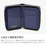 バギーポート 二つ折り財布 メンズ レディース BAGGY PORT ブランド 大人 おしゃれ 財布 ラウンドジップ 小銭入れあり 藍染め 本革 ワニ革 クロコ 本藍染め×クロコダイル ラウンドファスナーハーフ財布 ZWL-8001