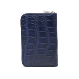 バギーポート 二つ折り財布 メンズ レディース BAGGY PORT ブランド 大人 おしゃれ 財布 ラウンドジップ 小銭入れあり 藍染め 本革 ワニ革 クロコ 本藍染め×クロコダイル ラウンドファスナーハーフ財布 ZWL-8001