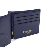 バギーポート マネークリップ メンズ レディース 札ばさみ BAGGY PORT ブランド 大人 おしゃれ ミニ 財布 コンパクト 二つ折り スリム 小銭入れあり 藍染め 本革 ワニ革 クロコ 本藍染め×クロコダイル ZWL-8002
