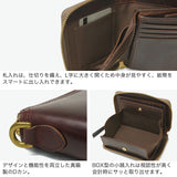 バギーポート 二つ折り財布 メンズ レディース ブランド Chromexcel BAGGY PORT 本革 牛革 レザー おしゃれ 大人 かっこいい box型小銭入れ ミドルウォレット LIMA ラウンドファスナー ハーフ財布 FZYS201