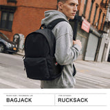 バッグジャック リュック メンズ レディース 通学 bagjack カジュアル 軽い 軽量 通勤 A4 B4 A3 おしゃれ 大容量 大きめ デイパック バックパック リュックサック シンプル ドイツ製 Daypack L 01276
