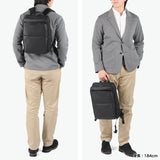 【正規品1年保証】 バーマス ビジネスリュック リュック メンズ 軽量 ブランド コンパクト BERMAS ビジネス デイパック 拡張 PC収納 出張 衣類収納 撥水 A4 13inch DULITE FLEX 2層リュック 60642