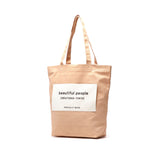 ビューティフルピープル トートバッグ レディース 大きめ A4 キャンバス 大容量 beautiful people トート バッグ 軽量 軽い 通勤 カジュアル ブランド かわいい おしゃれ 日本製 SDGs name tag tote bag