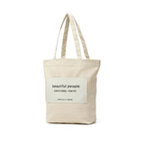 ビューティフルピープル トートバッグ レディース 大きめ A4 キャンバス 大容量 beautiful people トート バッグ 軽量 軽い 通勤 カジュアル ブランド かわいい おしゃれ 日本製 SDGs name tag tote bag