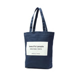 ビューティフルピープル トートバッグ レディース 大きめ A4 キャンバス 大容量 beautiful people トート バッグ 軽量 軽い 通勤 カジュアル ブランド かわいい おしゃれ 日本製 SDGs name tag tote bag