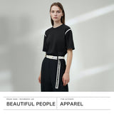 ビューティフルピープル ベルト レディース バックル 穴なし beautiful people ガチャベルト ブランド おしゃれ カジュアル 無段階調整 軽量 軽い プレゼント ギフト 日本製 logo buckle belt in jacquard 511939