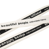 ビューティフルピープル ベルト レディース バックル 穴なし beautiful people ガチャベルト ブランド おしゃれ カジュアル 無段階調整 軽量 軽い プレゼント ギフト 日本製 logo buckle belt in jacquard 511939