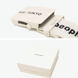 ビューティフルピープル ベルト レディース バックル 穴なし beautiful people ガチャベルト ブランド おしゃれ カジュアル 無段階調整 軽量 軽い プレゼント ギフト 日本製 logo buckle belt in jacquard 511939