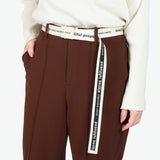 ビューティフルピープル ベルト レディース バックル 穴なし beautiful people ガチャベルト ブランド おしゃれ カジュアル 無段階調整 軽量 軽い プレゼント ギフト 日本製 logo buckle belt in jacquard 511939