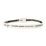 ビューティフルピープル ベルト レディース バックル 穴なし beautiful people ガチャベルト ブランド おしゃれ カジュアル 無段階調整 軽量 軽い プレゼント ギフト 日本製 logo buckle belt in jacquard 511939