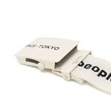 ビューティフルピープル ベルト レディース バックル 穴なし beautiful people ガチャベルト ブランド おしゃれ カジュアル 無段階調整 軽量 軽い プレゼント ギフト 日本製 logo buckle belt in jacquard 511939