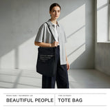 ビューティフルピープル トートバッグ レディース メンズ A4 大きめ beautiful people バッグ ショルダーバッグ 軽量 斜めがけバッグ ブランド カジュアル コットン 2WAY 日本製 alphabet embroidery flap bag 1515611993