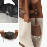 ビューティフルピープル トートバッグ レディース 小さめ ブランド beautiful people 軽量 軽い きれいめ レザー 牛革 綿 大人 上品 おしゃれ 手持ち B5 日本製 large market bag canvas combi 1515611942