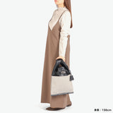 ビューティフルピープル トートバッグ レディース 小さめ ブランド beautiful people 軽量 軽い きれいめ レザー 牛革 綿 大人 上品 おしゃれ 手持ち B5 日本製 large market bag canvas combi 1515611942