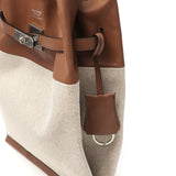 ビューティフルピープル トートバッグ レディース 小さめ ブランド beautiful people 軽量 軽い きれいめ レザー 牛革 綿 大人 上品 おしゃれ 手持ち B5 日本製 large market bag canvas combi 1515611942